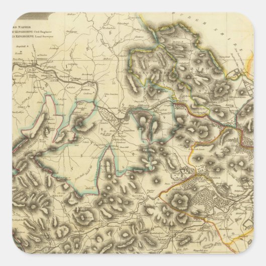 Selkirk Shire Quadratischer Aufkleber (Vorderseite)