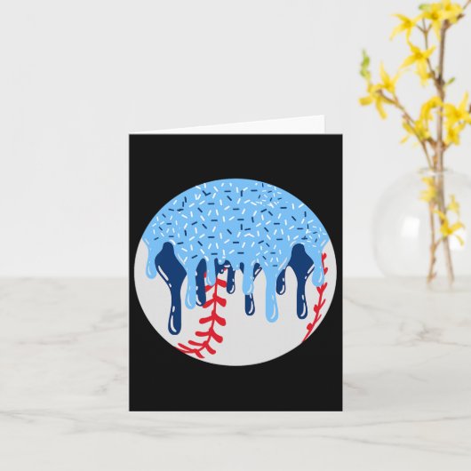 Sell Blue Ice Cream Tropfen mit Sprinklen Tropfen Karte (Gelbe Blume)