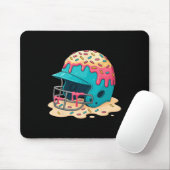 Sell Catcher Helmet With Face Mask Ice-cream Dripp Mousepad (Mit Mouse)