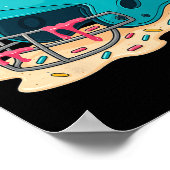 Sell Catcher Helmet With Face Mask Ice-cream Dripp Poster (Ecke)