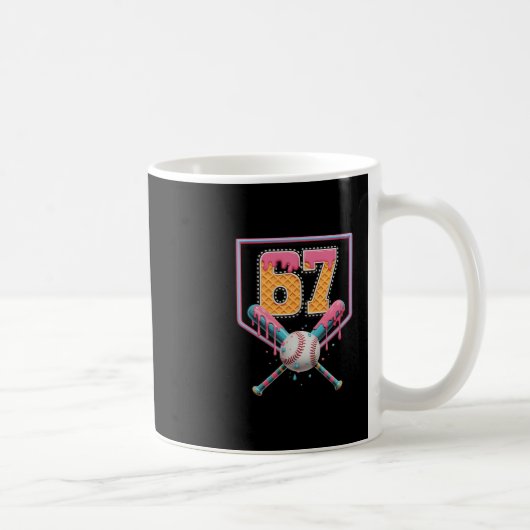 Sell Drip Number 67 Fun Six Seven 6 7 Meme Design Kaffeetasse (Rechts)