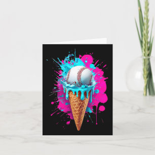 Sell Ice Cream Watercolor - Funny Sell Ice Karte