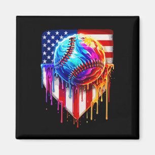 Sell Ice Creme American Flag Tropfen Magnet