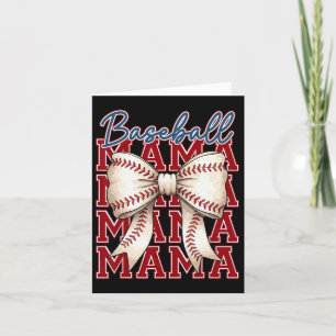 Sell Mama Coquette Bow Game Day Geschenk für Mutte Karte