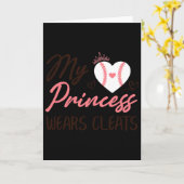 Sell Mom Dad My Princess Wears Cleats  Karte (Gelbe Blume)