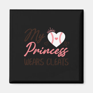 Sell Mom Dad My Princess Wears Cleats Magnet