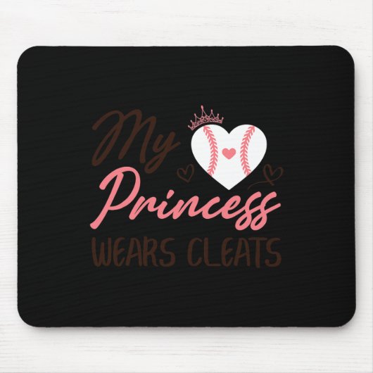 Sell Mom Dad My Princess Wears Cleats  Mousepad (Vorne)