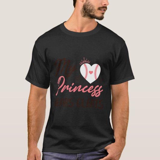 Sell Mom Dad My Princess Wears Cleats  T-Shirt (Vorderseite)