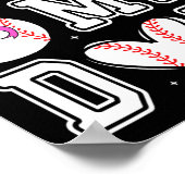 Sell Sister Coquette Bow Game Day verkaufen Mama M Poster (Ecke)