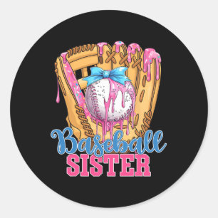Sell Sister Funny Sell Ice Tropfen Big Sister Runder Aufkleber