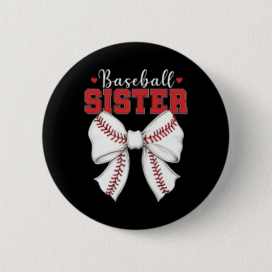 Sell Sister Vintag Sport Lover Schwestermüttertag Button (Vorderseite)