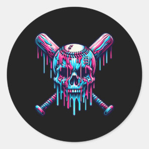 Sell Skull Tropfen Tropfen verkaufen Ice Creme Tro Runder Aufkleber