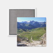 Sella pass von Sassolungo Berg Magnet (Vorderseite/Rückseite)