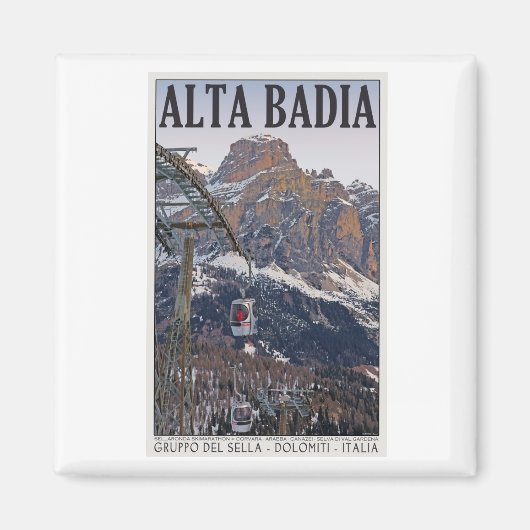 Sella Ronda - Alta Badia Gondola Magnet (Vorne)