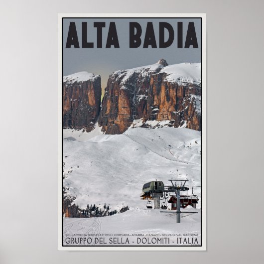 Sella Ronda - Alta Badia Poster (Vorne)