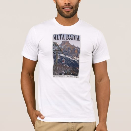 Sella Ronda - Alta- Badiagondel T-Shirt (Vorderseite)
