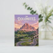 Sella Ronda Italien Postkarte (Stehend Vorderseite)