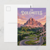 Sella Ronda Italien Postkarte (Vorne/Hinten)