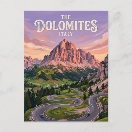 Sella Ronda Italien Postkarte (Vorderseite)