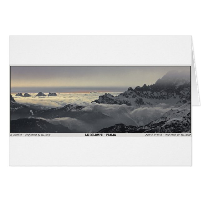 Sella Ronda - Monte Civetta Panorama (Vorderseite (Horizontal))