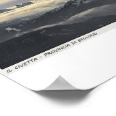 Sella Ronda - Monte Civetta Panorama Poster (Ecke)