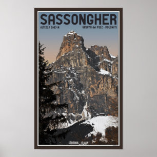 Sella Ronda - Sassongher Poster