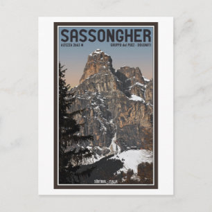 Sella Ronda - Sassongher Postkarte