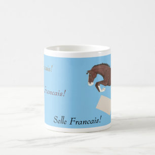 Selle Francais springende PferdeTasse Kaffeetasse