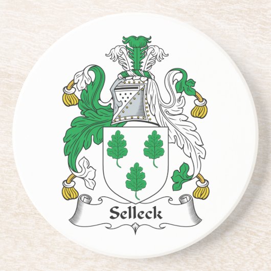 Selleck Familienwappen Untersetzer (Vorne)