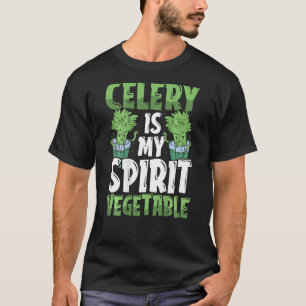 Sellerie ist mein Geist pflanzlichen Backprint Gem T-Shirt