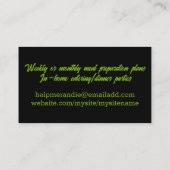 Sellerie Karottenlemon Obst Gemüse Geschäft ca... Visitenkarte (Rückseite)