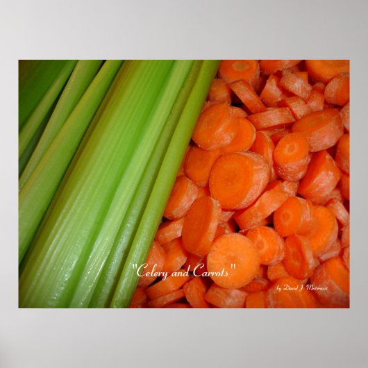 Sellerie und Karrots Poster (Vorne)