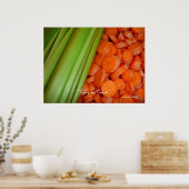 Sellerie und Karrots Poster (Küche)