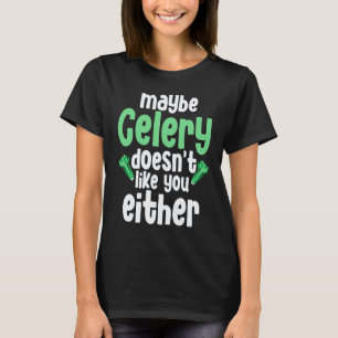 Sellerie Vegan Apium Graveolen Gemüse Vegetarisch T-Shirt