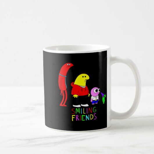 Selling Smiling Friends All Smiling Illustration Kaffeetasse (Rechts)