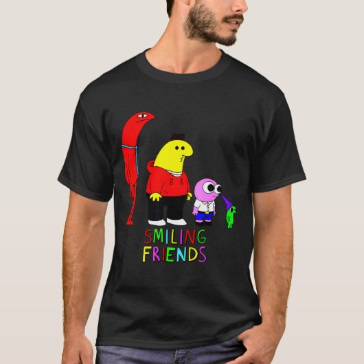 Selling Smiling Friends All Smiling Illustration T-Shirt (Vorderseite)