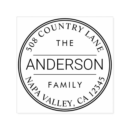 Sello Automático Name und Rücksendeadresse Permastempel (Design)