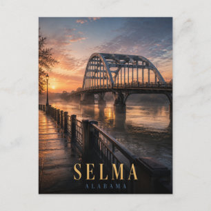 Selma Alabama Edmund Pettus Bridge REALMS Postkarte