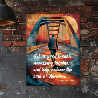 Selma-Brücke John Lewis Tribut Poster