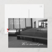 Selma Erste Christliche Kirche "Wir haben dich ver Postkarte (Vorne/Hinten)