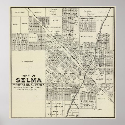 Selma, Kalifornien Poster (Vorne)