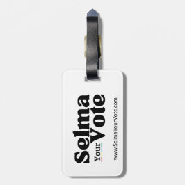 Selma Your Vote Double-Sided Luggage Tag Gepäckanhänger
