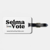 Selma Your Vote Double-Sided Luggage Tag Gepäckanhänger (Rückseite horizontal)