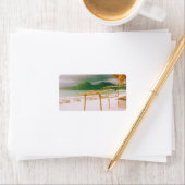 Selong Belanak Beach - Lombok - Indonesien Adressaufkleber (Insitu)