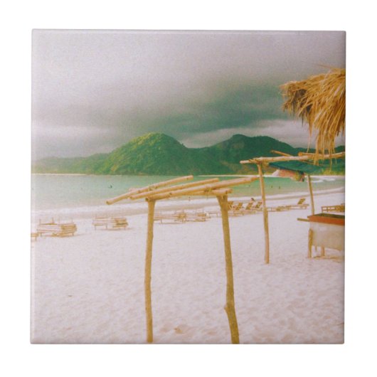 Selong Belanak Beach - Lombok - Indonesien Fliese (Vorderseite)