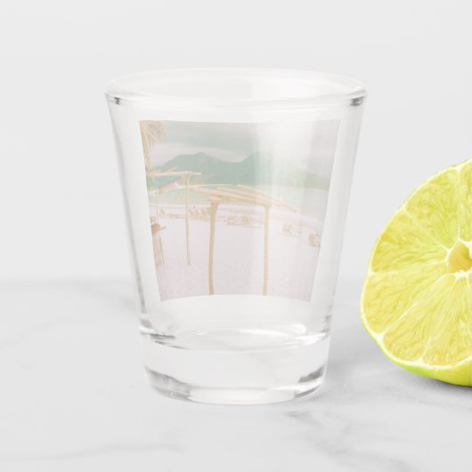 Selong Belanak Beach - Lombok - Indonesien Schnapsglas (Rückseite)