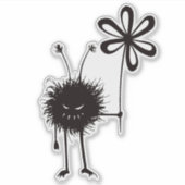 Selrd Evil Blume Bug Gothic Aufkleber (Vorderseite)