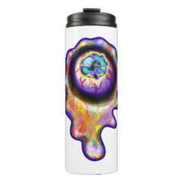 Selrd Eyeball Emoji Paint Tropfen Art M13 Thermosbecher