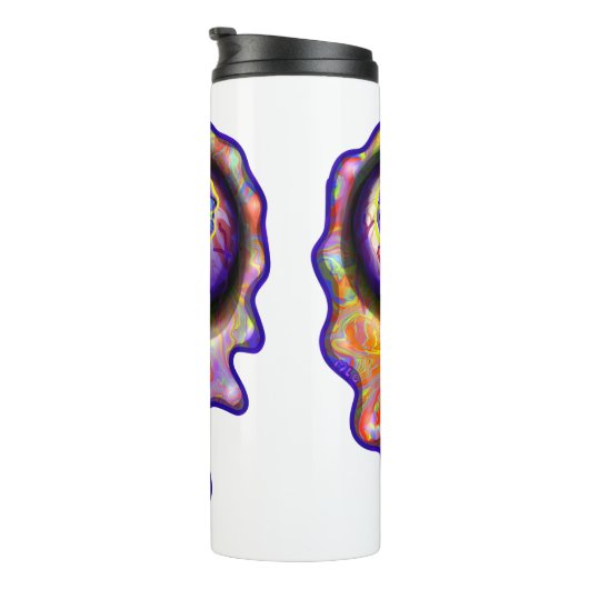 Selrd Eyeball Emoji Paint Tropfen Art M13 Thermosbecher (Nach rechts gedreht)