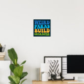 Selrd Paras Build Character Paraprofessional Funny Poster (Heimbüro)